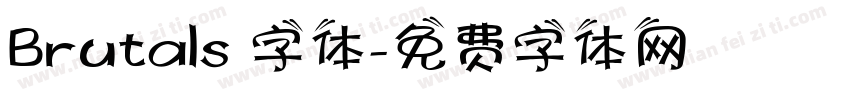Brutals 字体字体转换